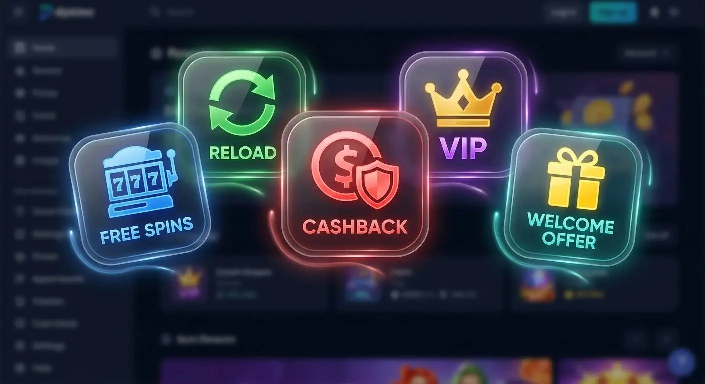 Collage of different mobile bonus and rewards icons