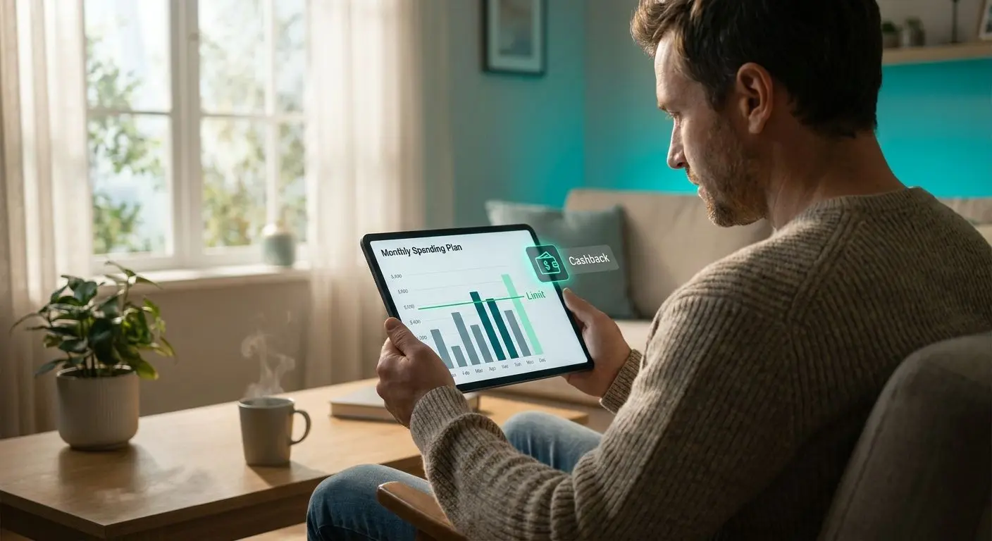 Managing bankroll with cashback using limits and budget tracking