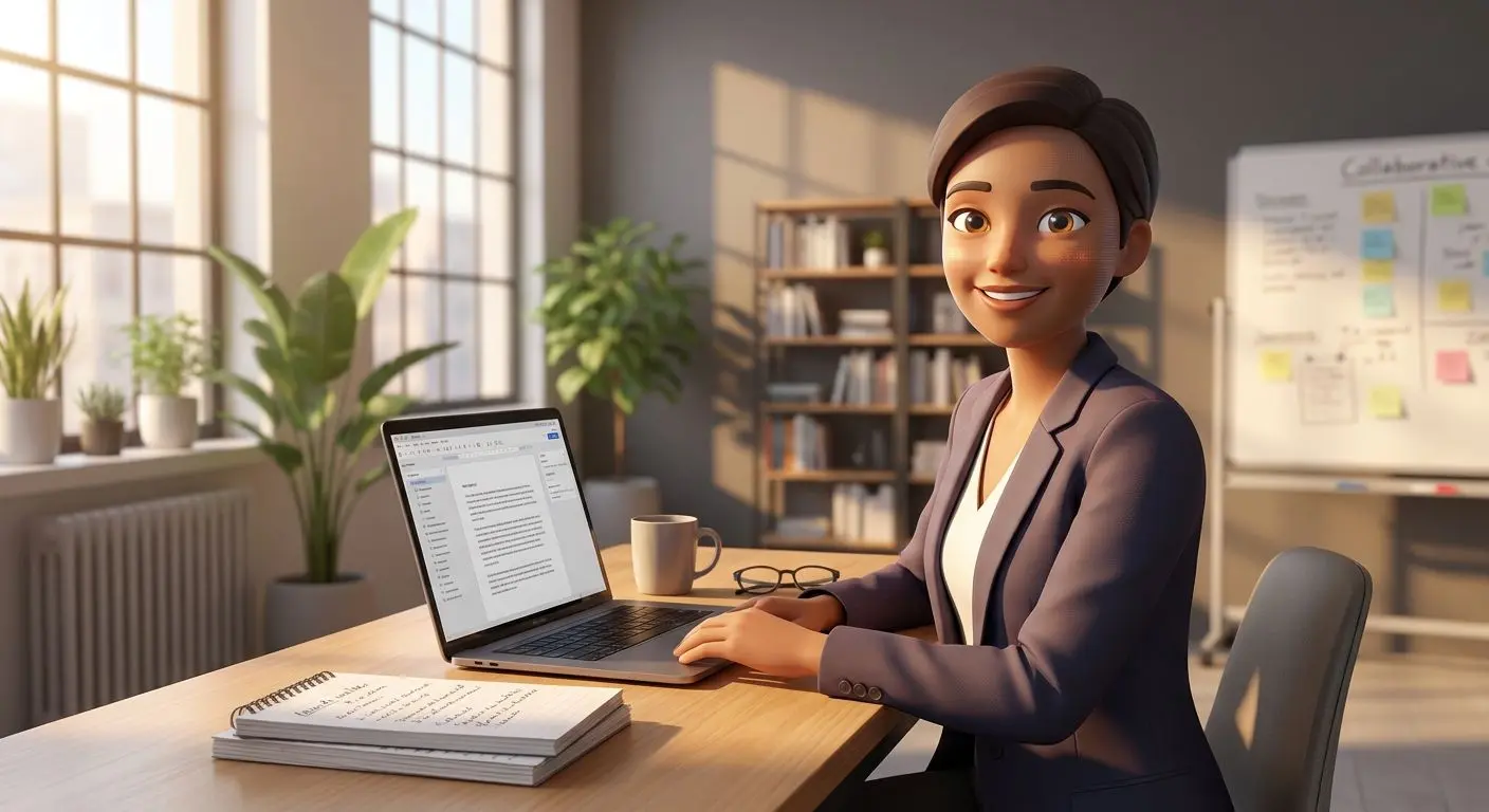 Fictional content specialist avatar for author section