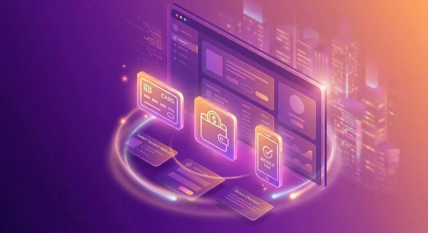 Payment method icons for cards wallets and mobile deposits